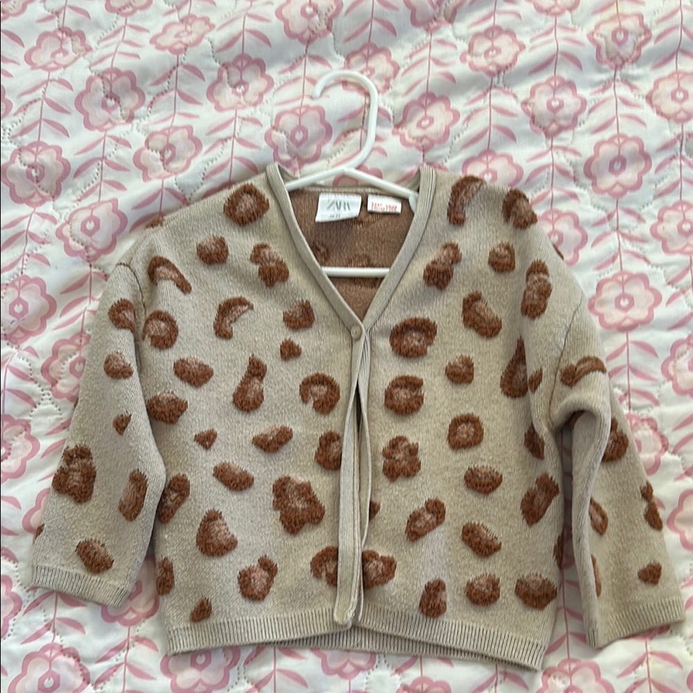 Zara leopard Cardigan